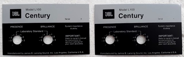 Tem JBL century 100-2